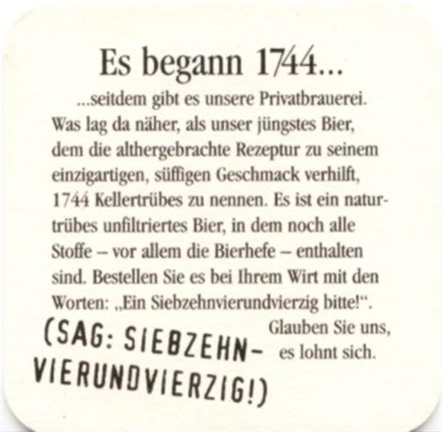 seligenstadt of-he glaab quad 3b (180-es begann 1744-schwarz)